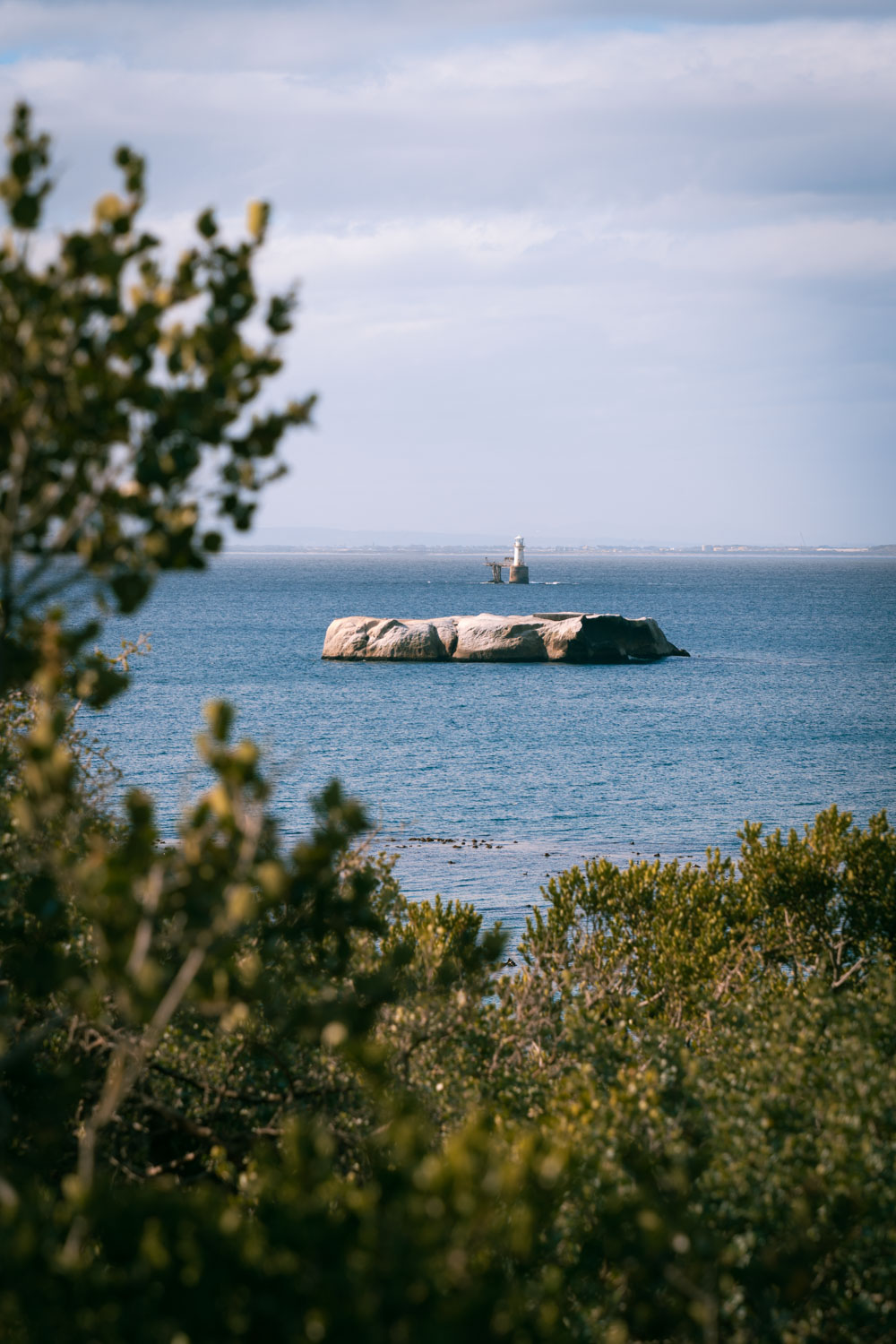 Lighthouse island in front of Boulders Bay